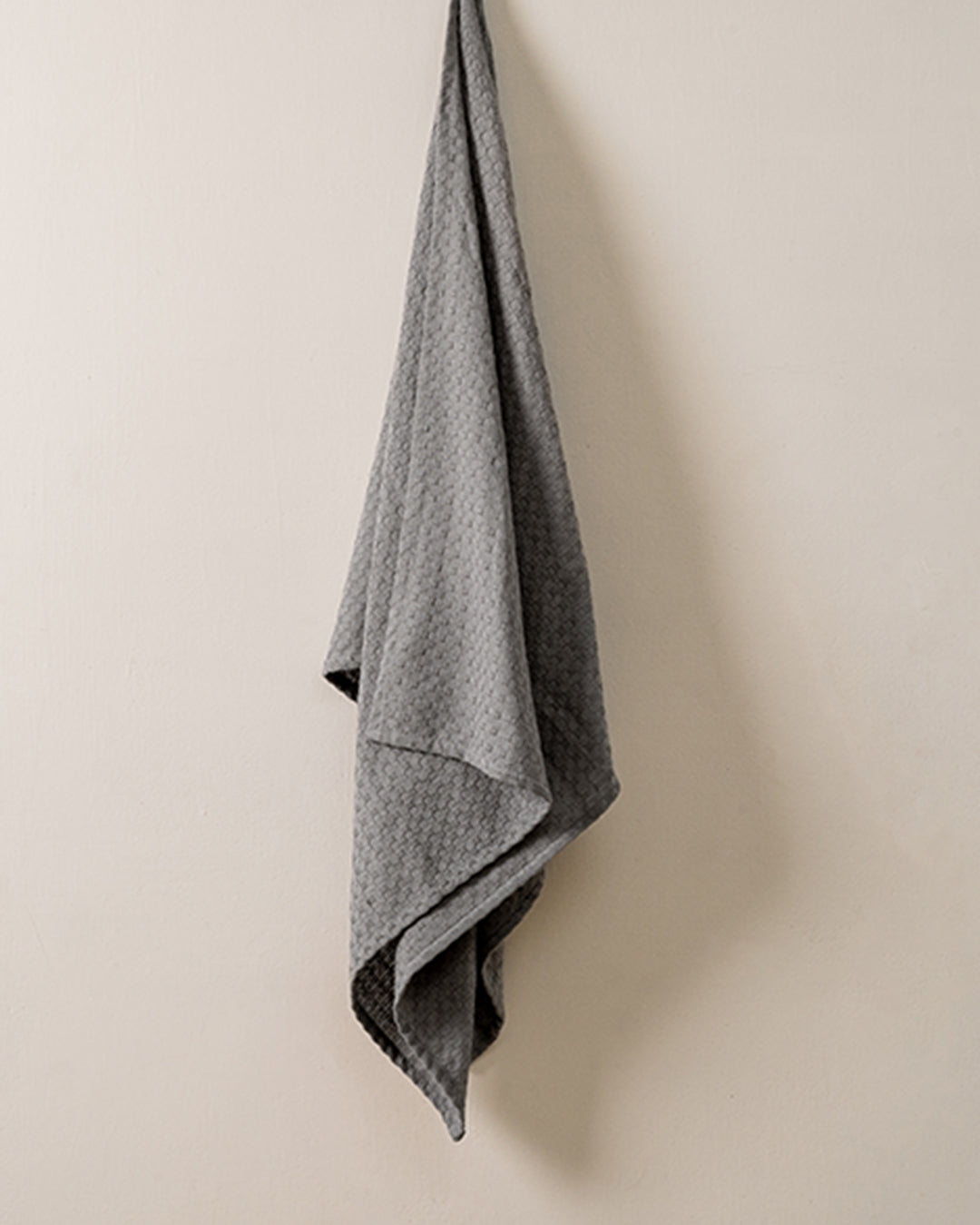 STAKTI | GREY COTTON TOWEL | HONEYCOMB | TOWEL