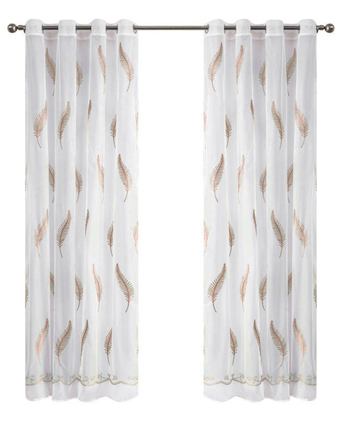 ZEÑ | CURTAINS | WHITE PRINTED | ELEGANCE