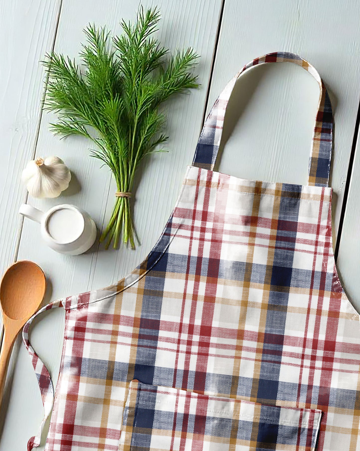 CHECKED | APRON | YARN DYED DESIGN