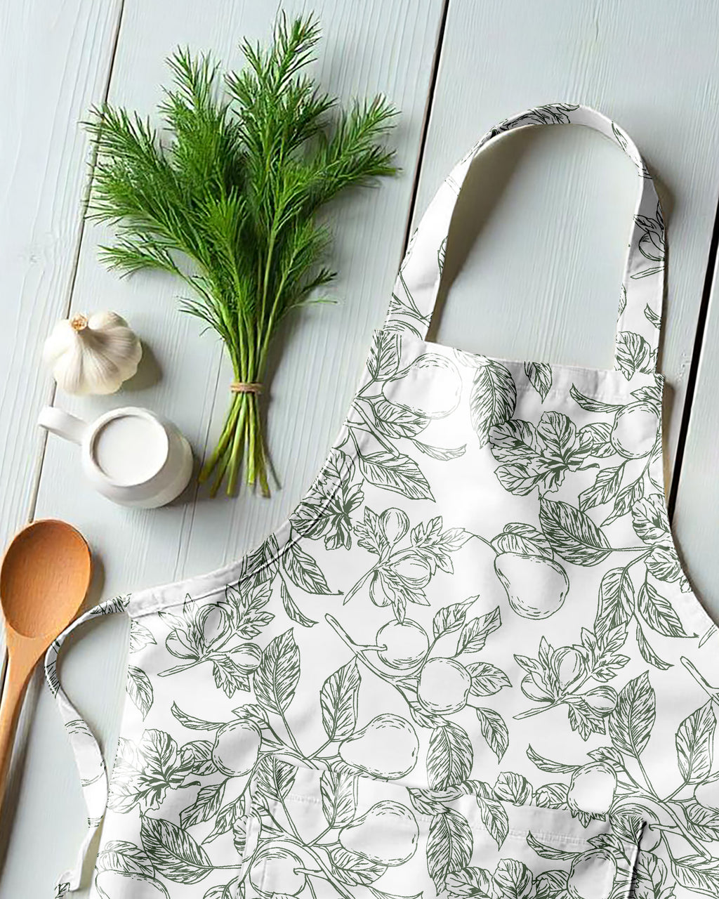 ÀVRA | LEAF | APRON | PRINTED DESIGN