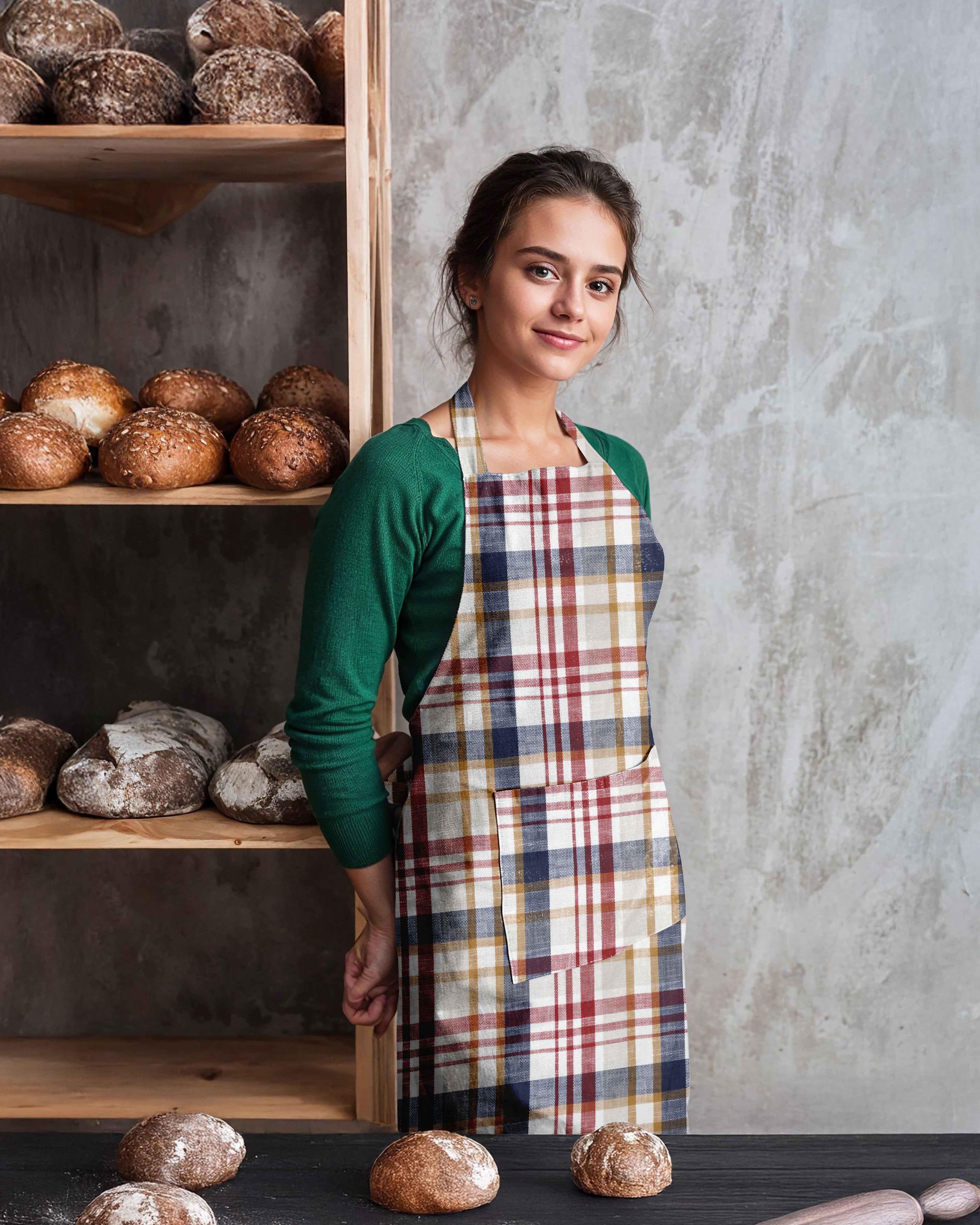 SȚEREO | CHECKED | APRON | YARN DYED DESIGN