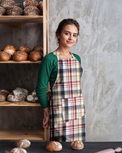 CHECKED | APRON | YARN DYED DESIGN