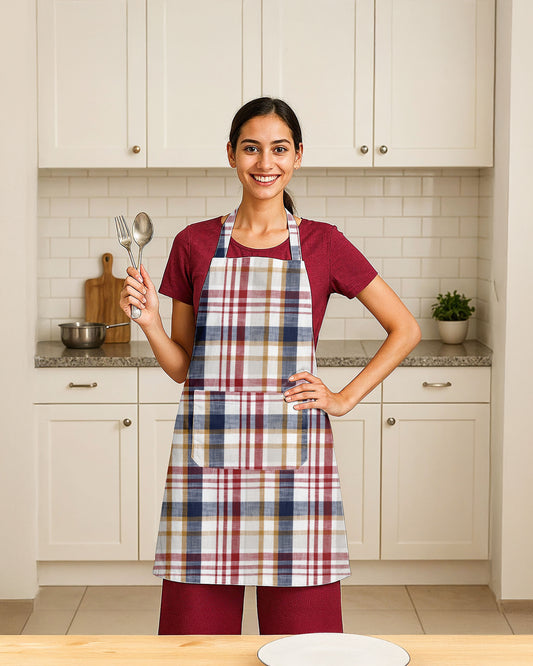 CHECKED | APRON | YARN DYED DESIGN