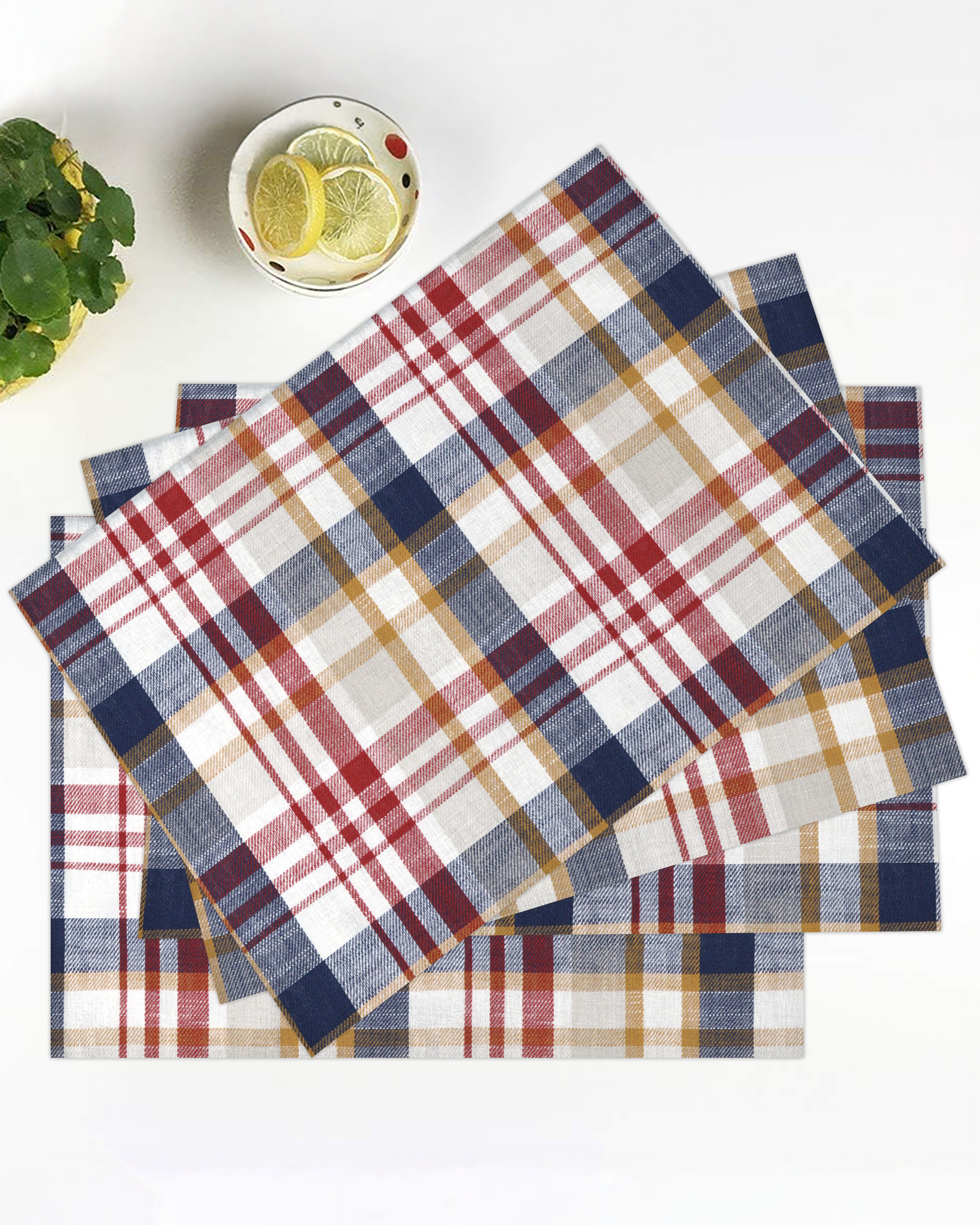EŁAFRY | CHECKED | PLACEMAT | YARN DYED DESIGN