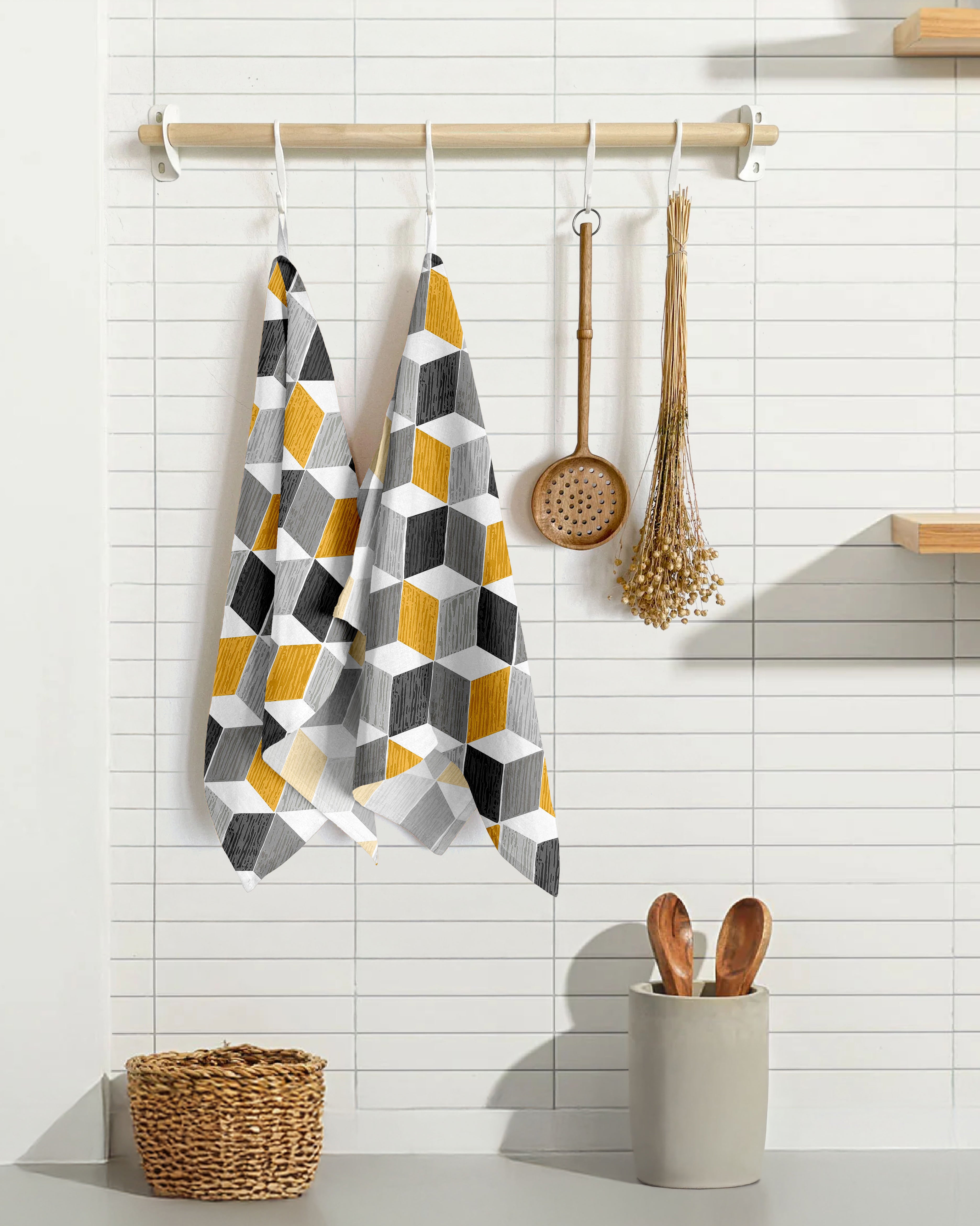 IRÍDA | CUBIC KITCHEN TOWEL | PRINTED DESIGN