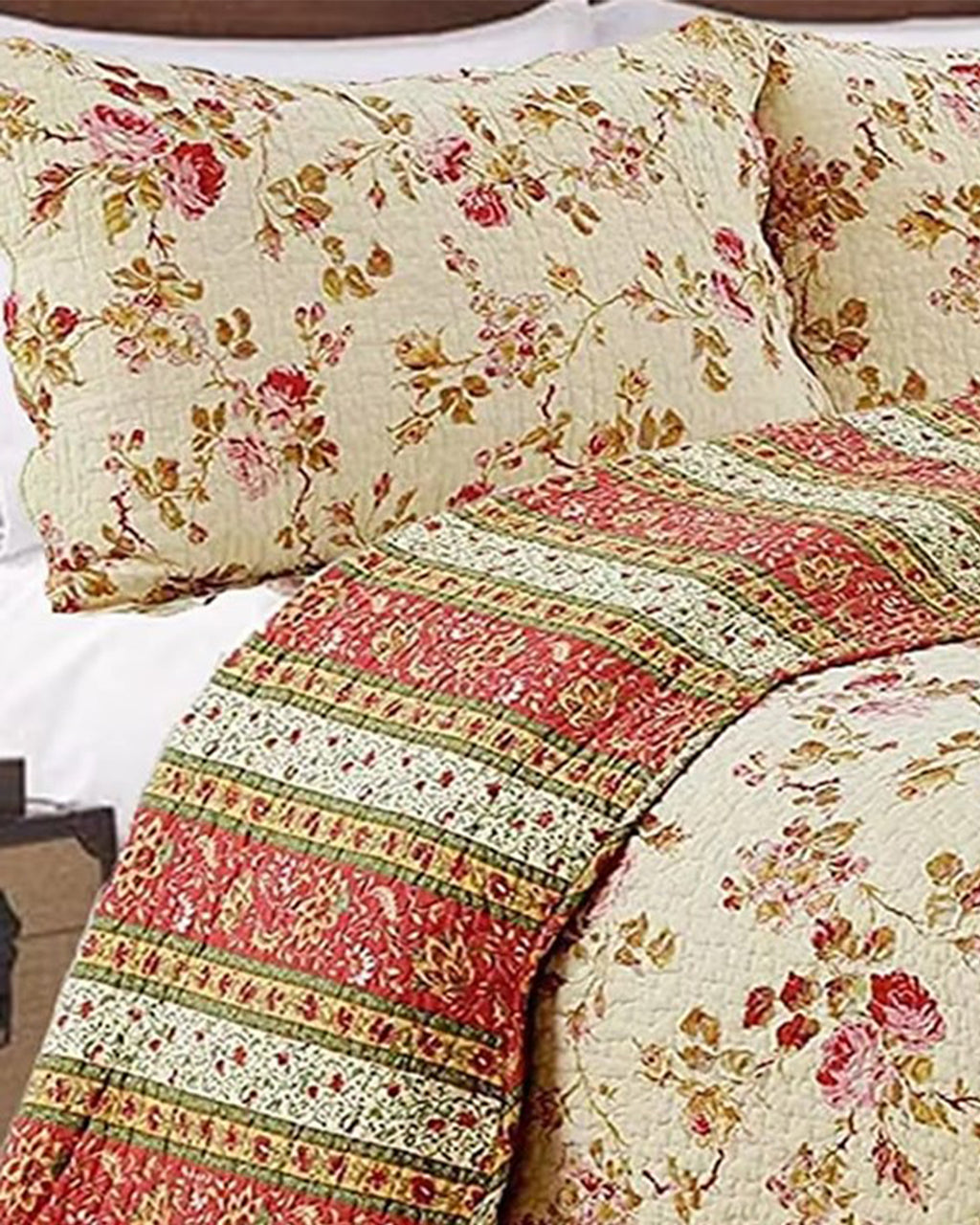 YFÀNTO | BEDSPREAD | GOLD-ORANGE | PRINTED DESIGN