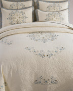 NÌMA | BEDSPREAD | ROYAL WHITE | PRINTED DESIGN