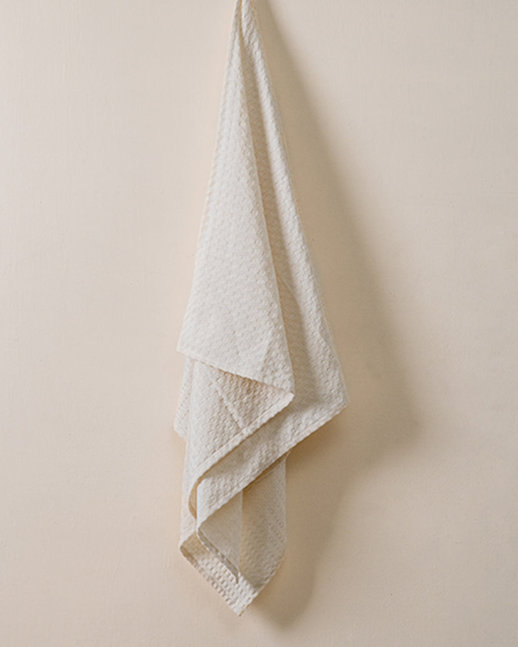 AMMOS | BEIGE COTTON TOWEL | HONEYCOMB | TOWEL