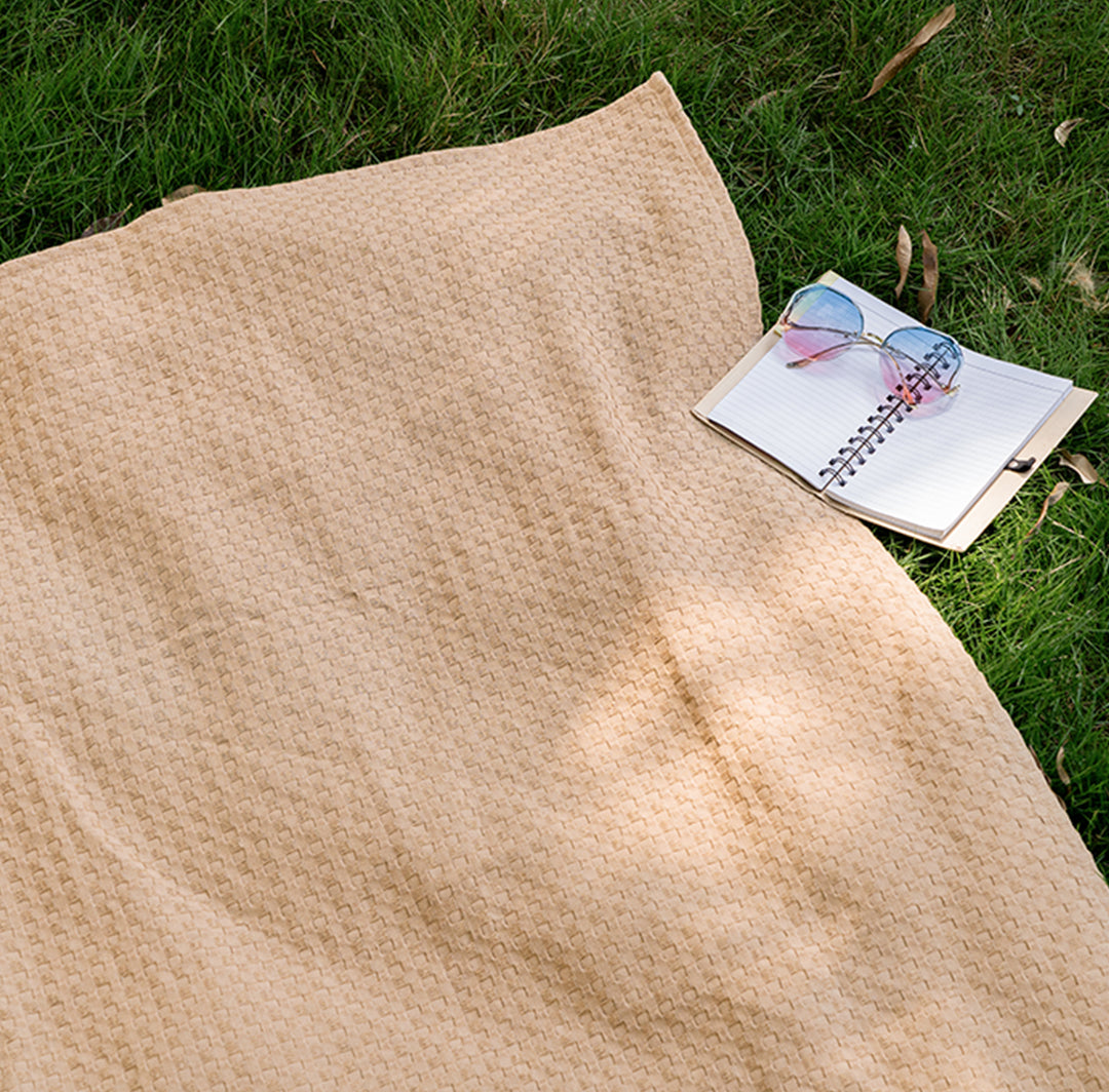 CHALKI | BROWN COTTON TOWEL | HONEYCOMB | TOWEL