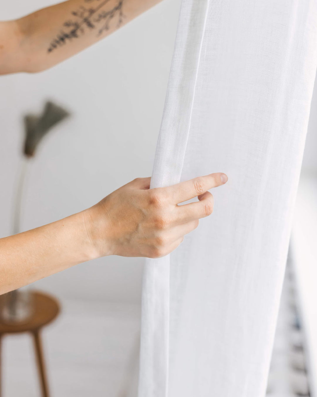 LÙX | CURTAINS | LINEN WHITE | ELEGANCE