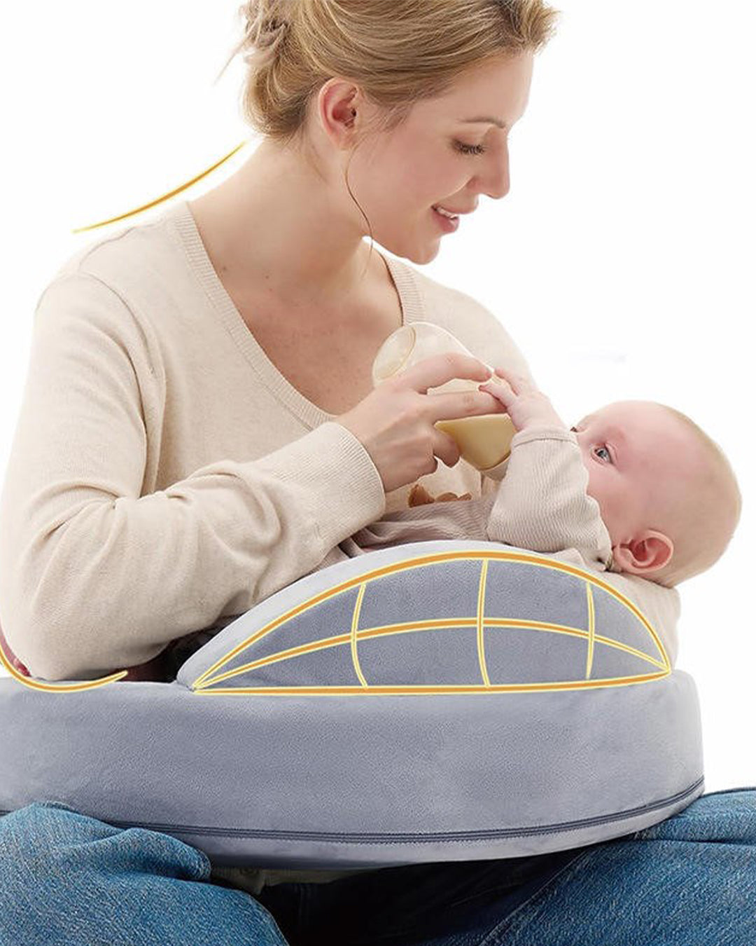 AŚPRO | FEEDING PILLOW | MOM'S CARE | COTTON | SOFT CUSHION