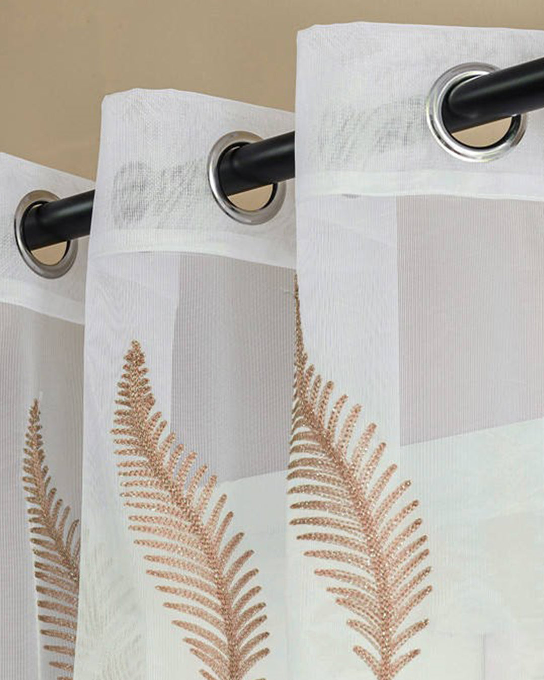 ZEÑ | CURTAINS | WHITE PRINTED | ELEGANCE