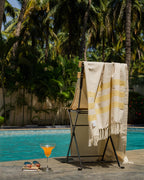 KITRINO | YELLOW COTTON TOWEL | STRIPES | TOWEL